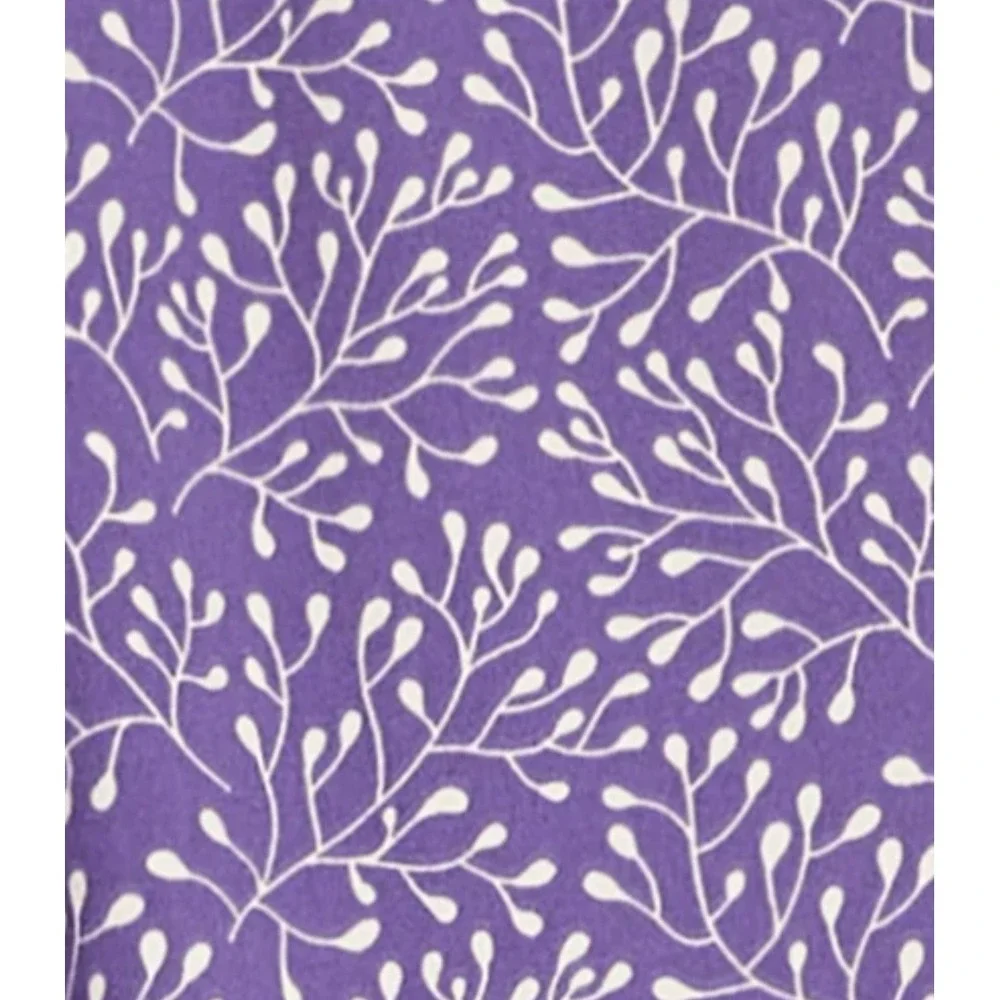 Eddie Bauer PJs 2-piece Set Medium Ultrasoft Pajama Sleep Set Purple/White‎